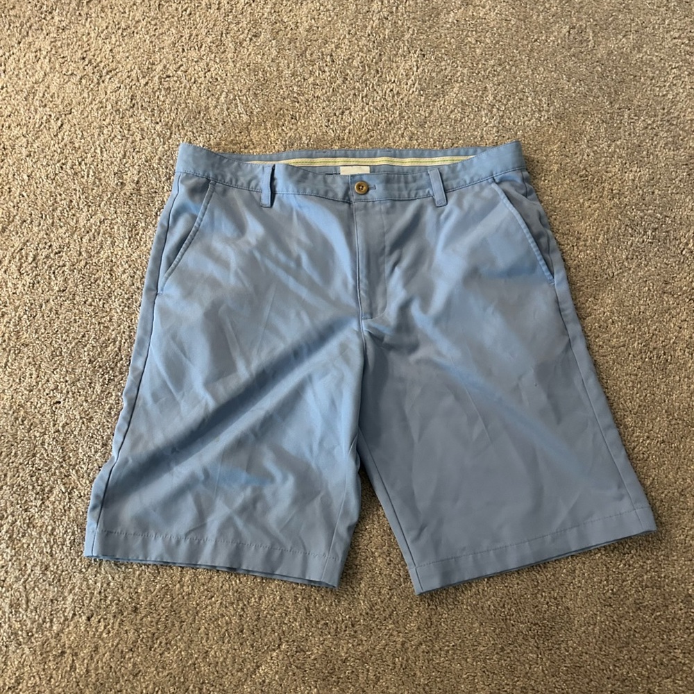 Izod Light Blue Flat Front Shorts